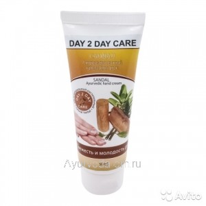 Аюрведический крем для рук Сандал Sandal Ayurvedic Hand Cream Day 2 Day Care 50 мл